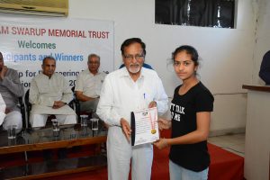 Cerificates given to the participants 18